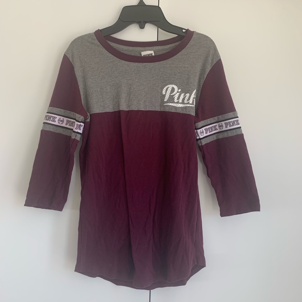 PINK Victoria’s Secret 3/4 Sleeve Shirt
